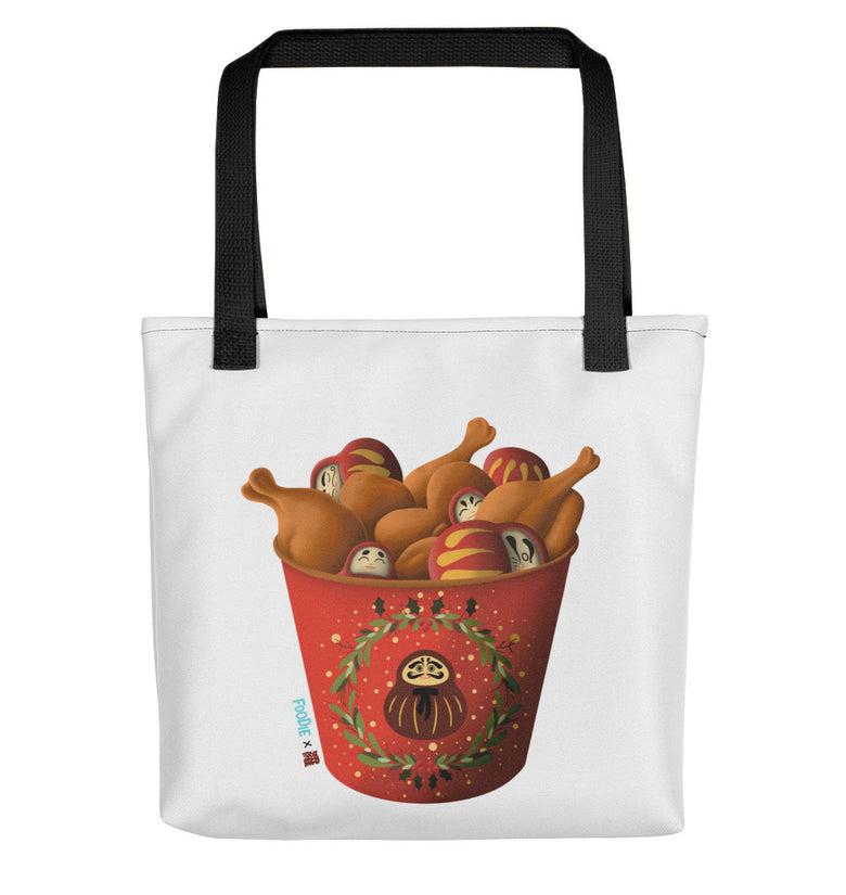 Winter Bucket Tote Bag