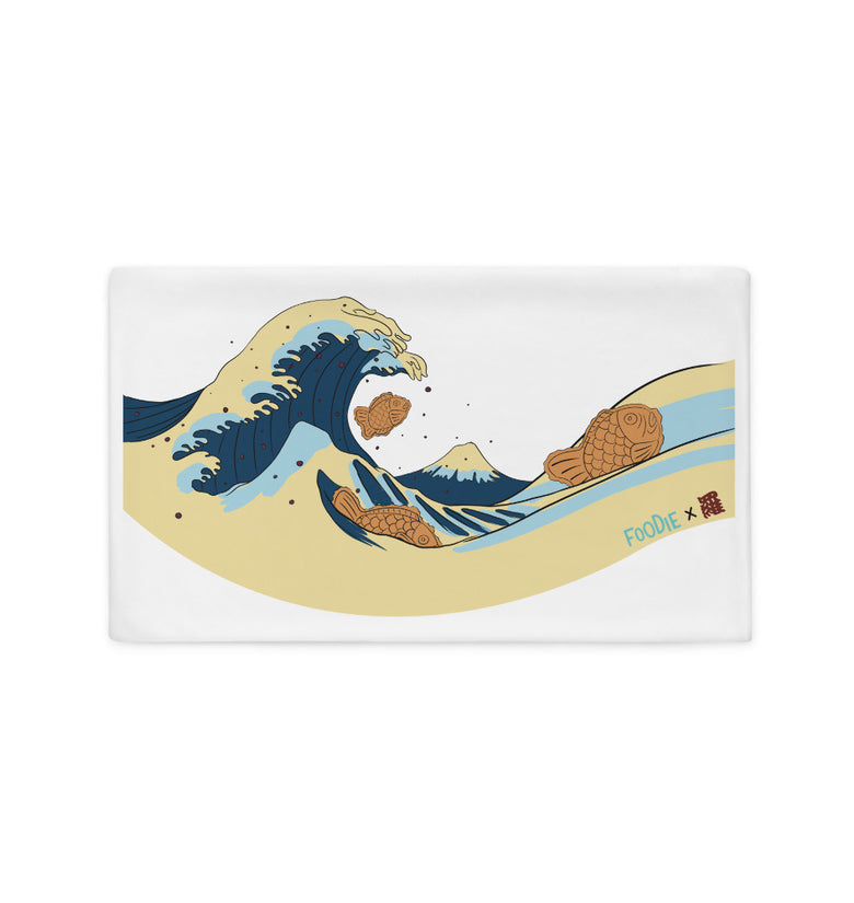 Wave Rectangular Pillow Case 20x12