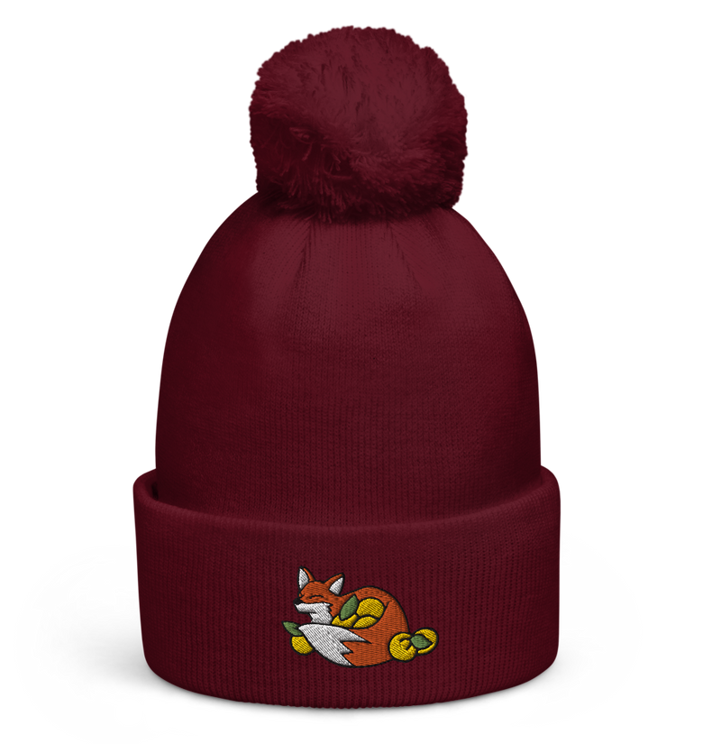 Foxy Pom pom beanie