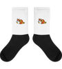 Foxy Embroidered - Black Foot Sublimated Socks