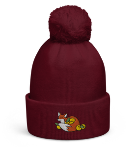 Foxy Pom pom beanie