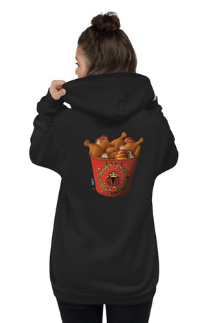 Winter Bucket Hoodie Sweater - Back Print