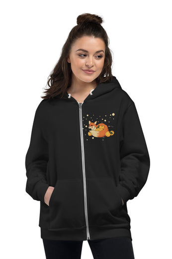Foxy Hoodie Sweater - Front Print