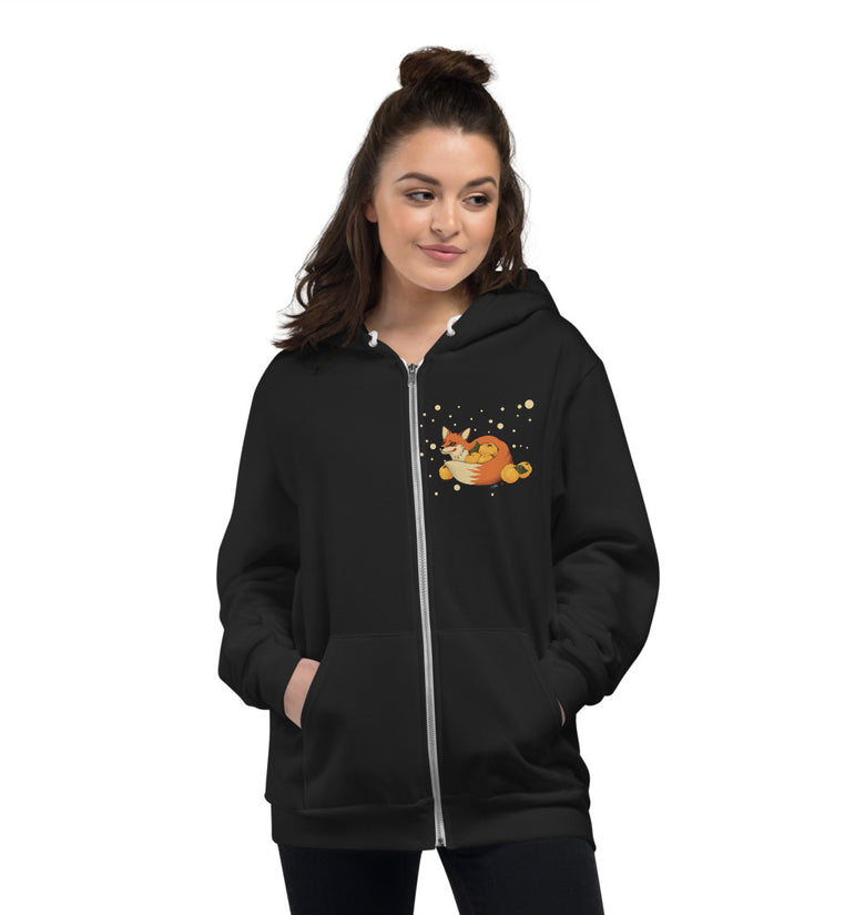 Foxy Hoodie Sweater - Front Print